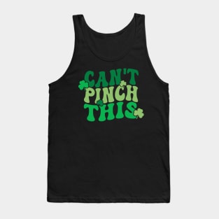 Can't Pinch This Funny Cute Saint St. Patrick's Day Shamrock Tank Top